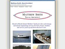 Tablet Screenshot of mattsmithnavalarchitect.com
